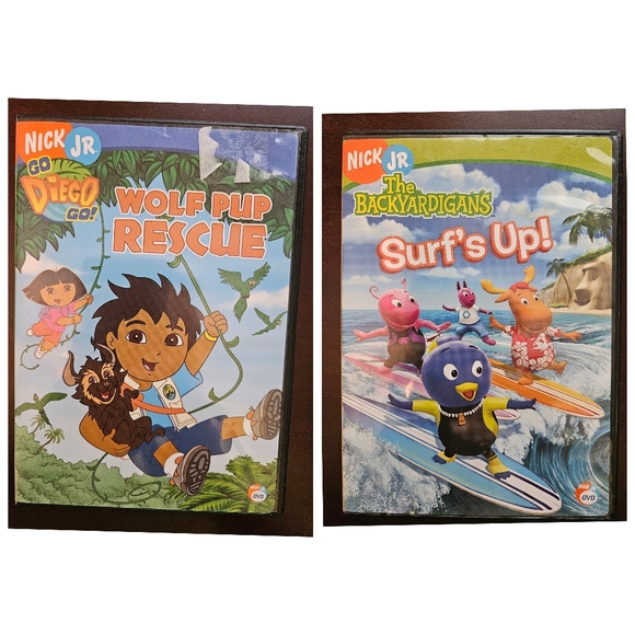 2 Nick Jr. Nickelodeon DVD The Backyardigans and Diego - Picture 1 of 7